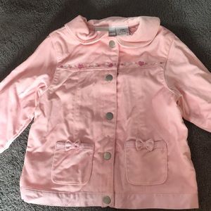Girls pink jacket size 24 months. NEW WITH TAGS